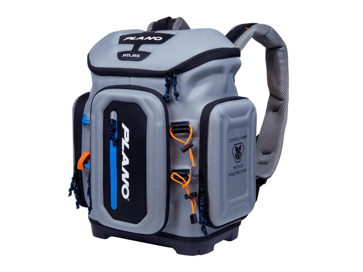 Plano Atlas Tackle Backpack Grey/Blue/Orange 3700 PLABE900