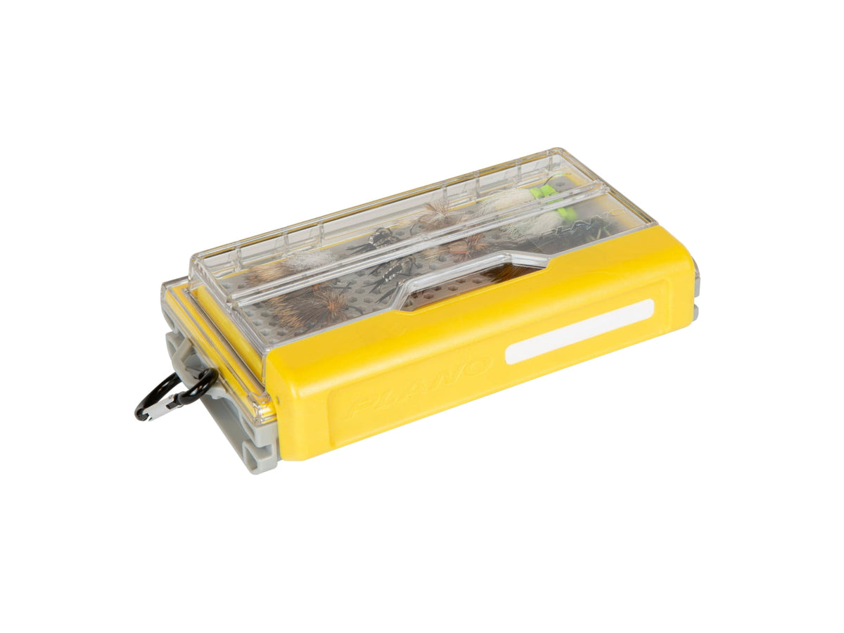 Plano EDGE Micro Fly Box Grey/Yellow Extra Small PLASE342