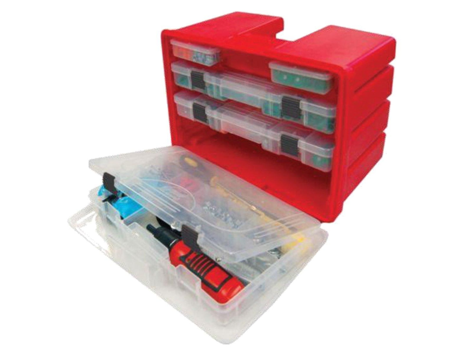 Plano Portable Stowaway Rack Organizer With Cover Red