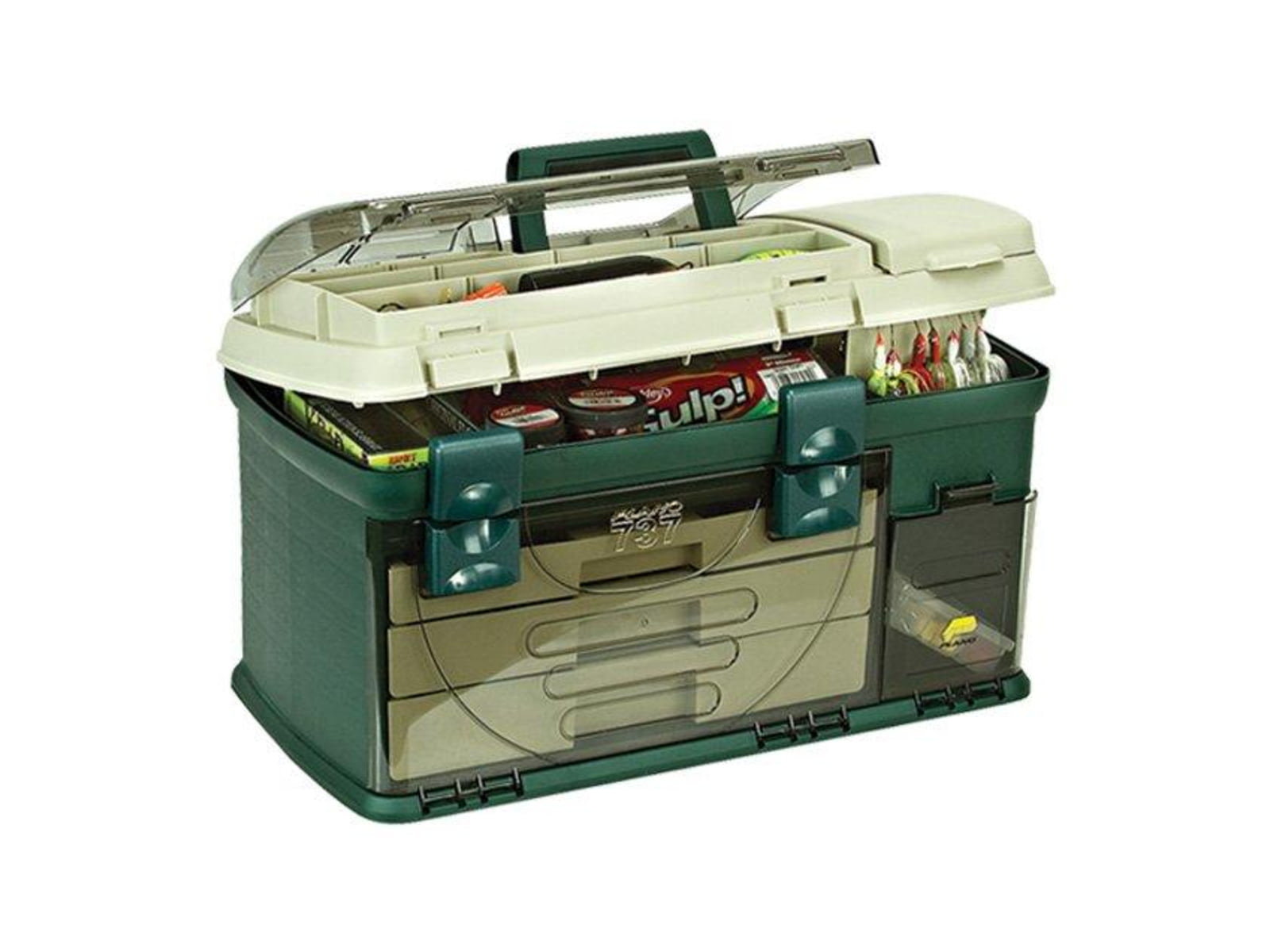 Plano Three-Drawer Tackle Box Green/Sandstone 3700 PMC737002