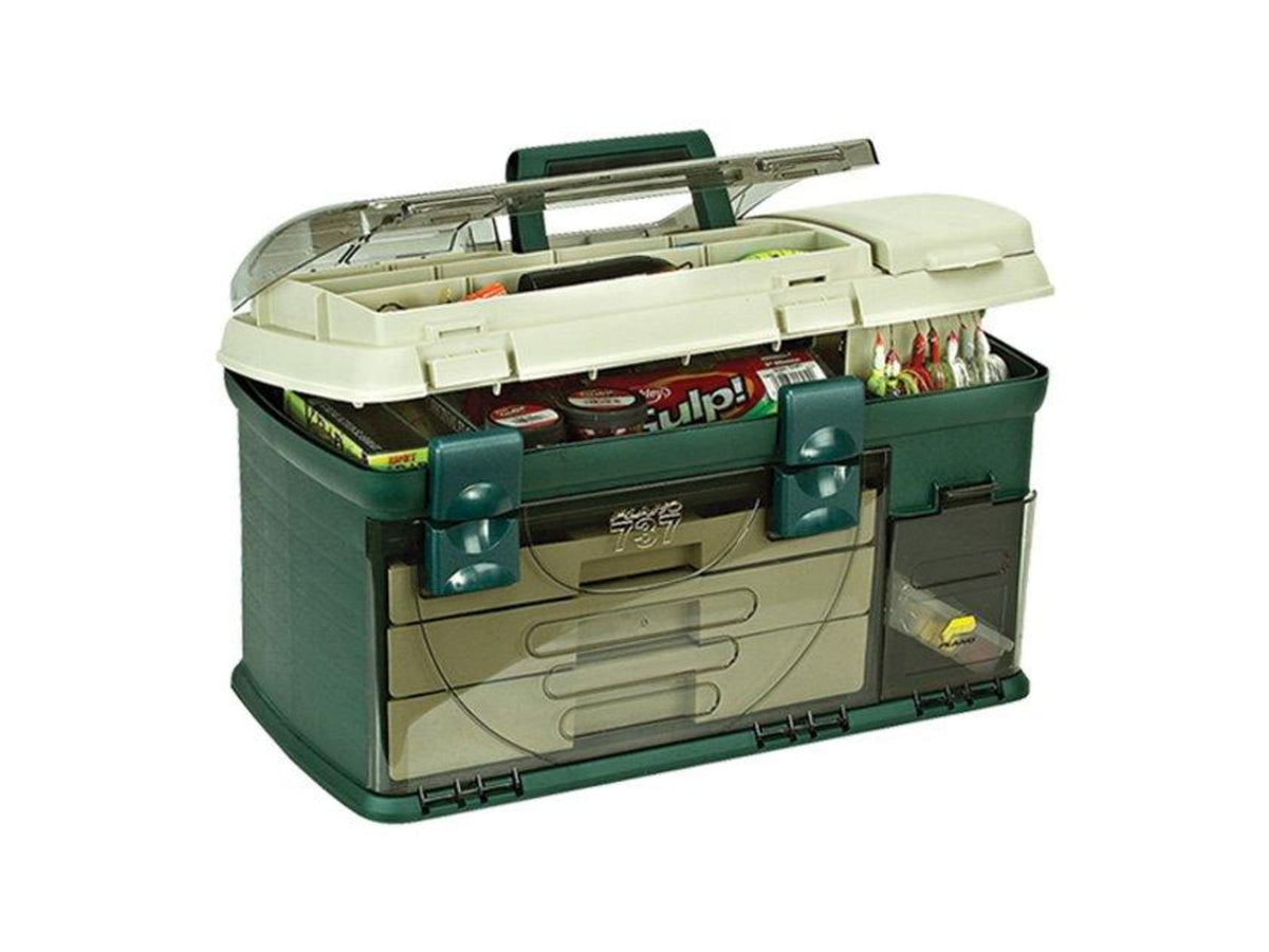 Plano Three-Drawer Tackle Box Green/Sandstone 3700 PMC737002