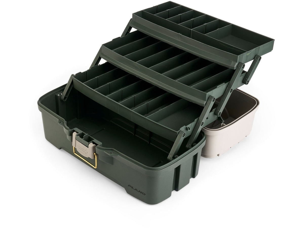 Plano Three-Tray Tackle Box Bass KitTan/Green P000410