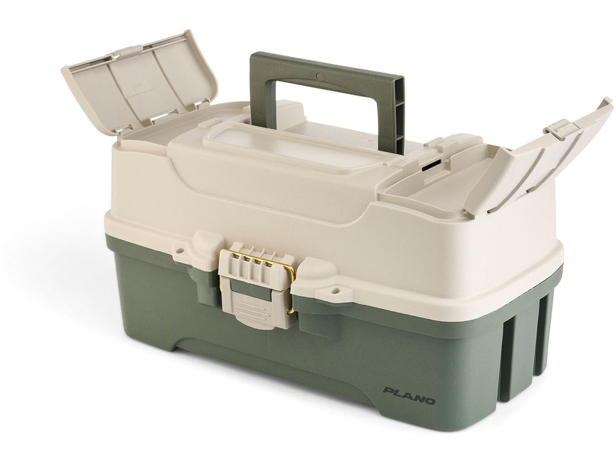Plano Three-Tray Tackle Box Bass KitTan/Green P000410