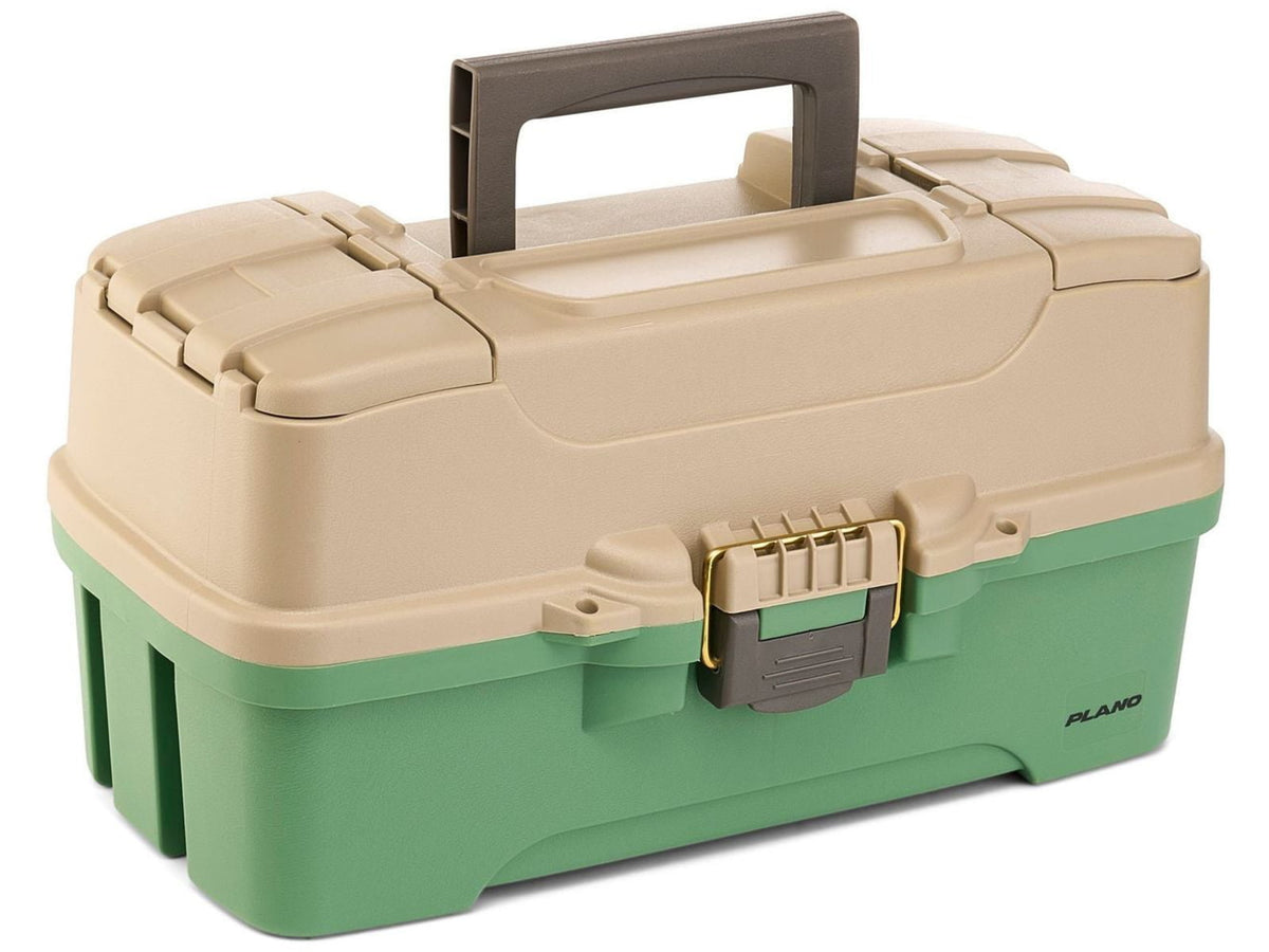 Plano Three-Tray Tackle Box Catfish KitGreen/Tan P000413