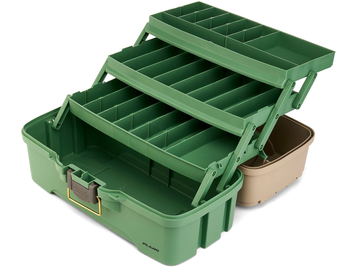 Plano Three-Tray Tackle Box Catfish KitGreen/Tan P000413