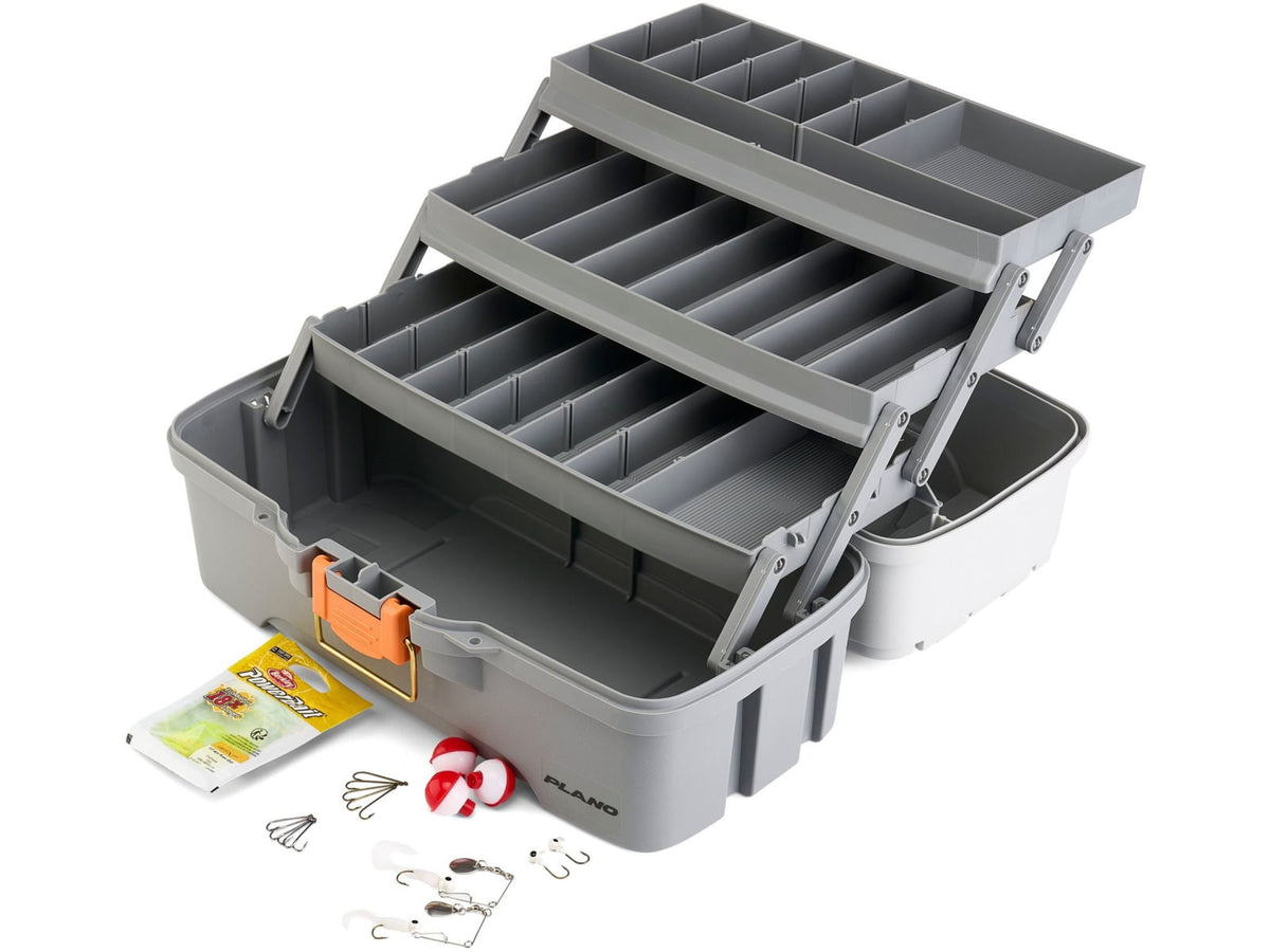 Plano Three-Tray Tackle Box Panfish KitLight Grey/Dark Grey P000411