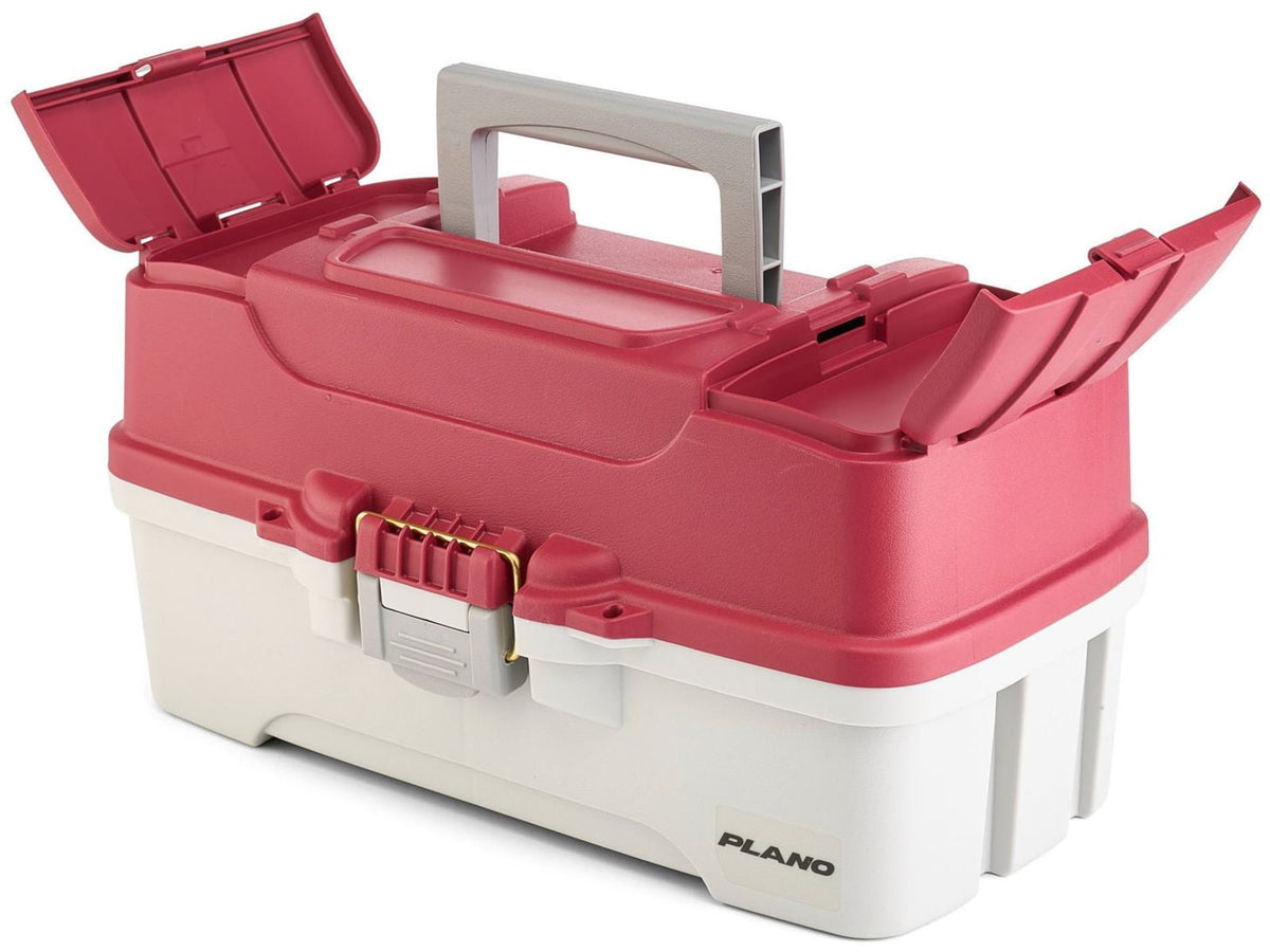 Plano Three-Tray Tackle Box Salmon KitMaroon/Grey P000414