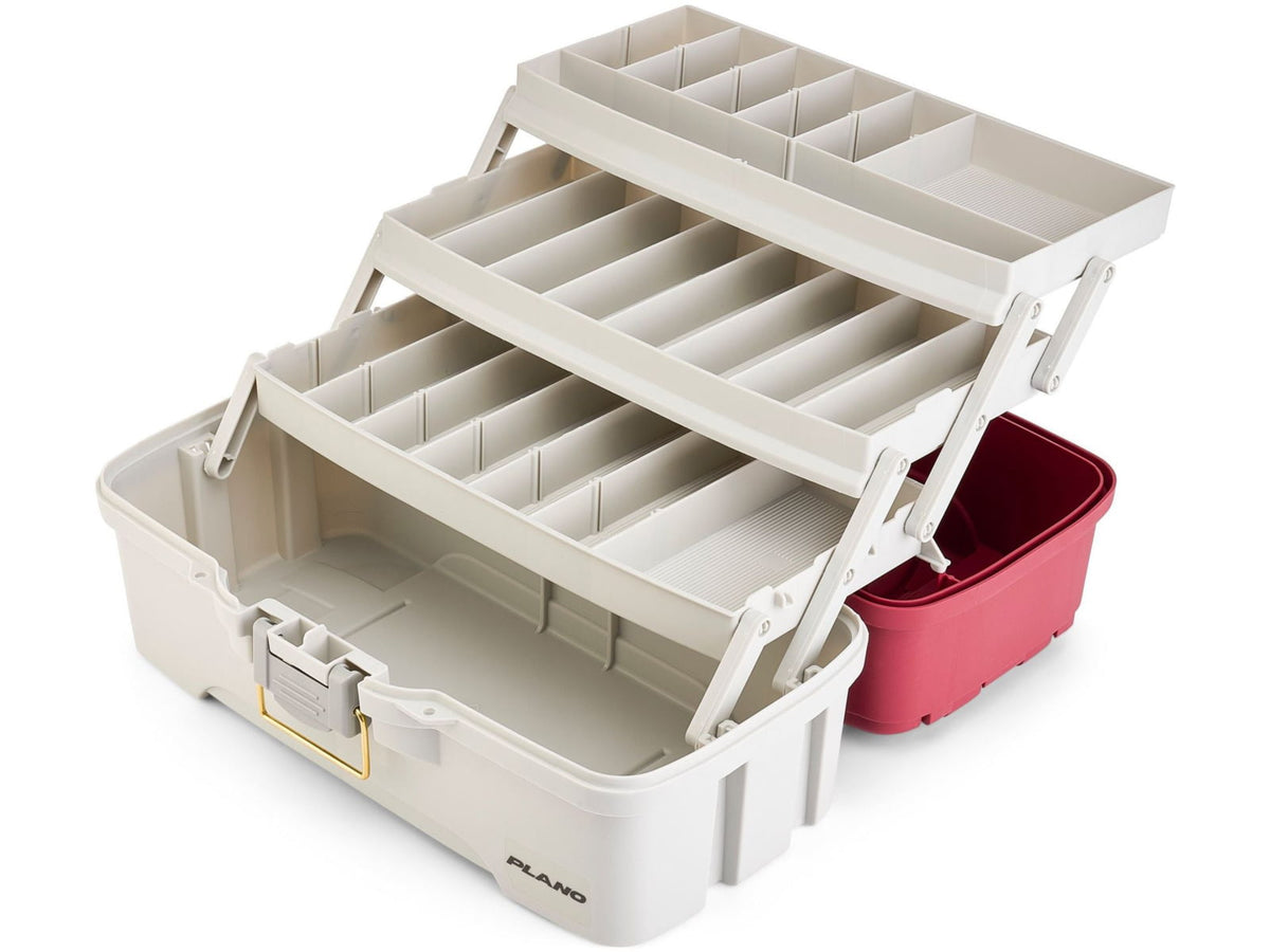 Plano Three-Tray Tackle Box Salmon KitMaroon/Grey P000414