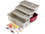 Plano Three-Tray Tackle Box Salmon KitMaroon/Grey P000414