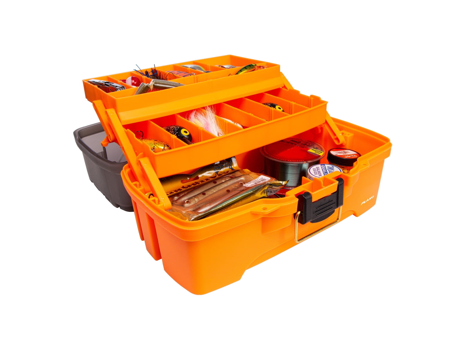 Plano Trio Tackle Boxes Orange/Smoke Medium PLAMT6221