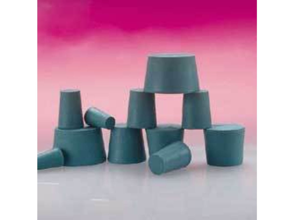 Plasticoid Green Neoprene Stoppers Solid 12-M350