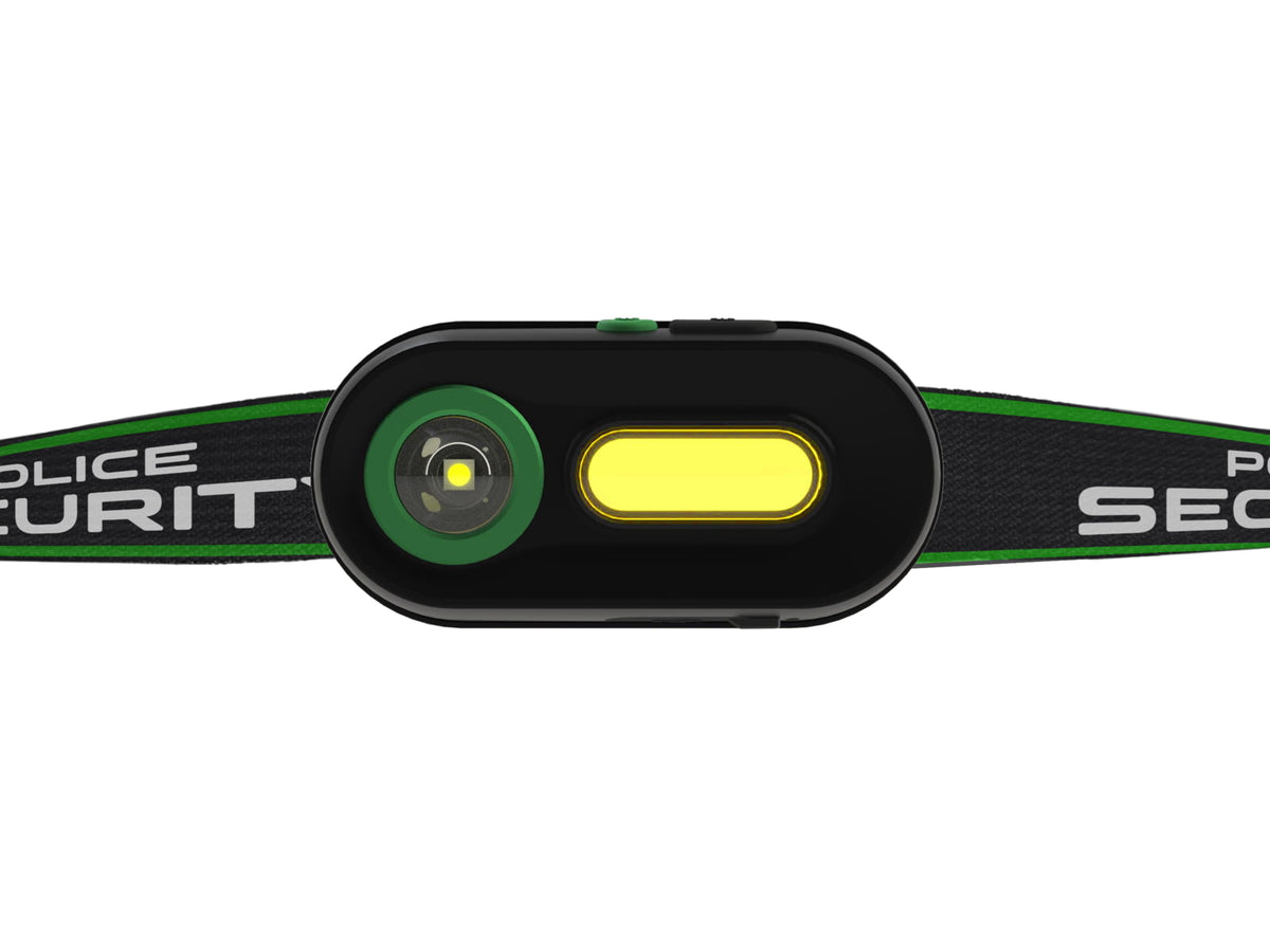 Police Security Flashlights Colt R 400 Lumen COB Rechargeable Headlamp Black 98732