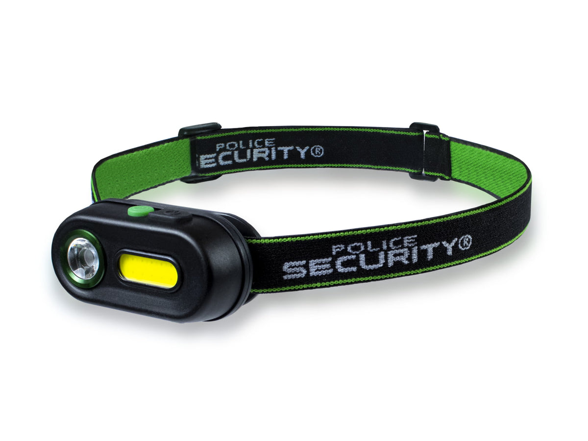 Police Security Flashlights Colt R 400 Lumen COB Rechargeable Headlamp Black 98732