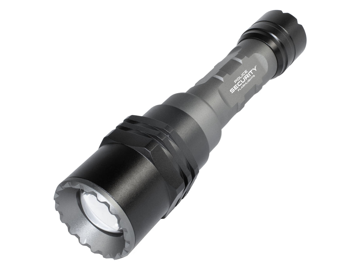 Police Security Flashlights Long Throw700 Lumen LED Rechargeable Flashlight Black 97739