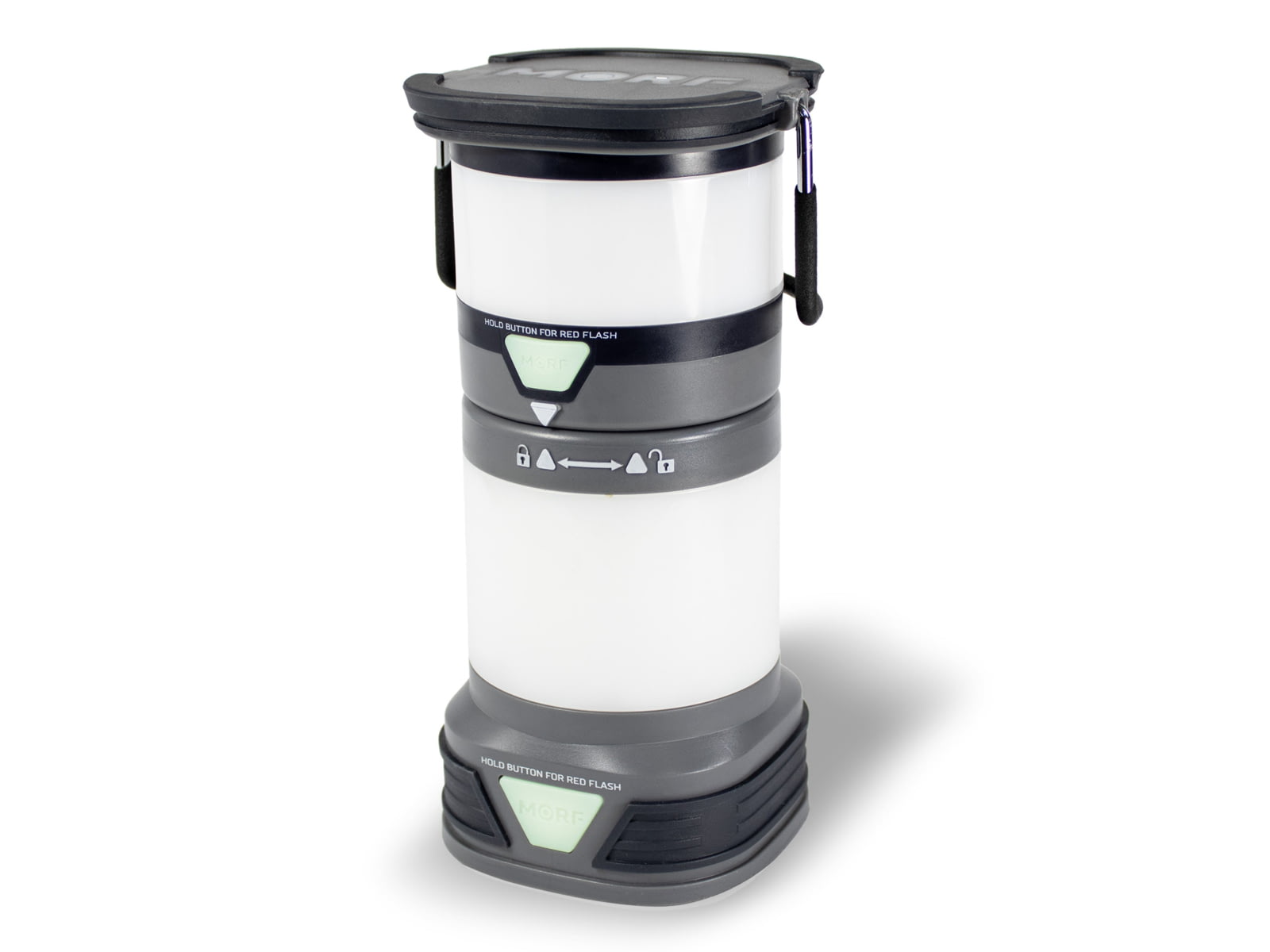Police Security Flashlights Morf 380 Lumen 2-in-1 Lantern Black 98971