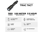 Police Security Flashlights Trac Tact 350 Lumen LED Flashlight Black 97999