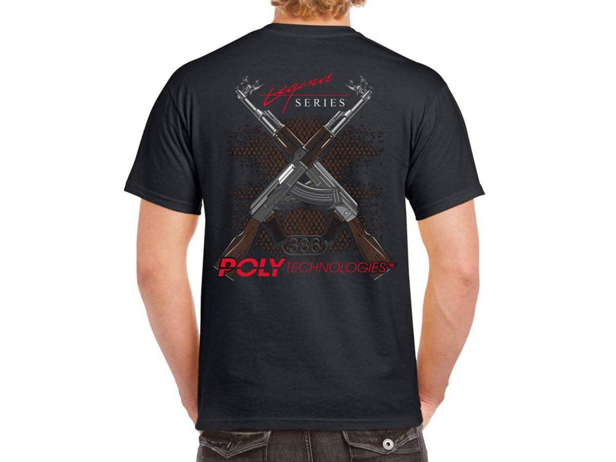 Poly Technologies Legend Chinese 7.62 AK47 Cross Rifle Tactical T-Shirt - Men's Black Medium