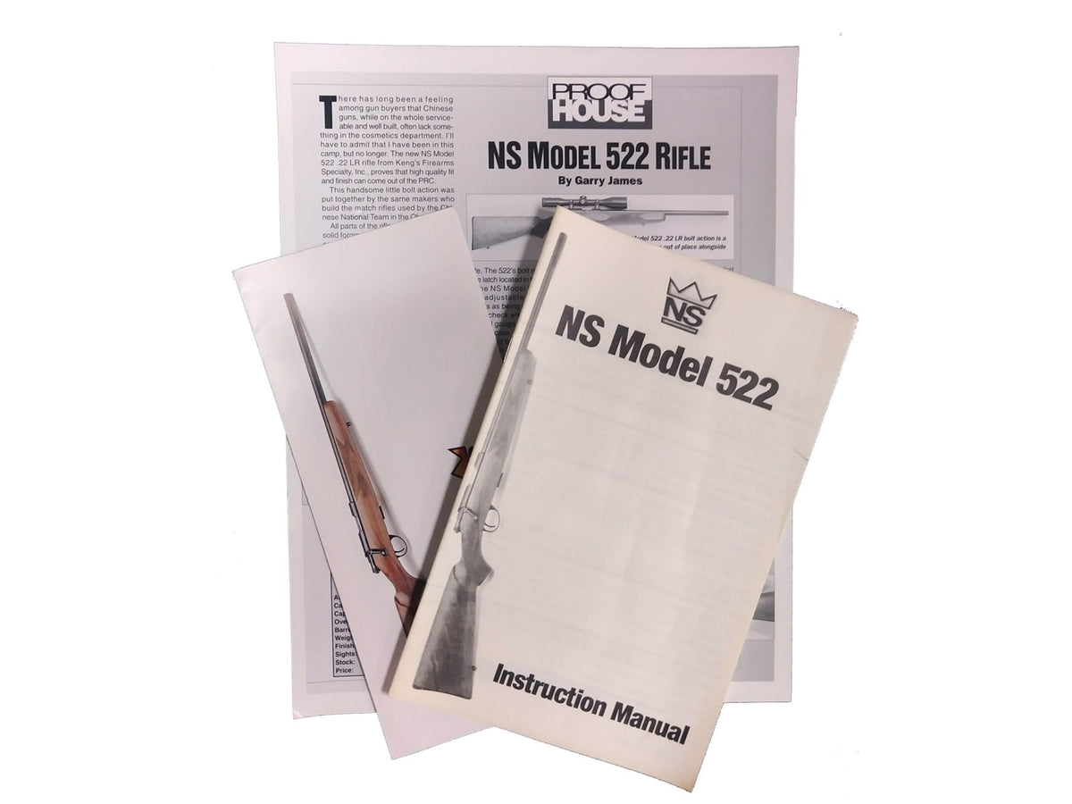 Poly Technologies NS522 Rifle 3-Piece Literature Set Black 000113
