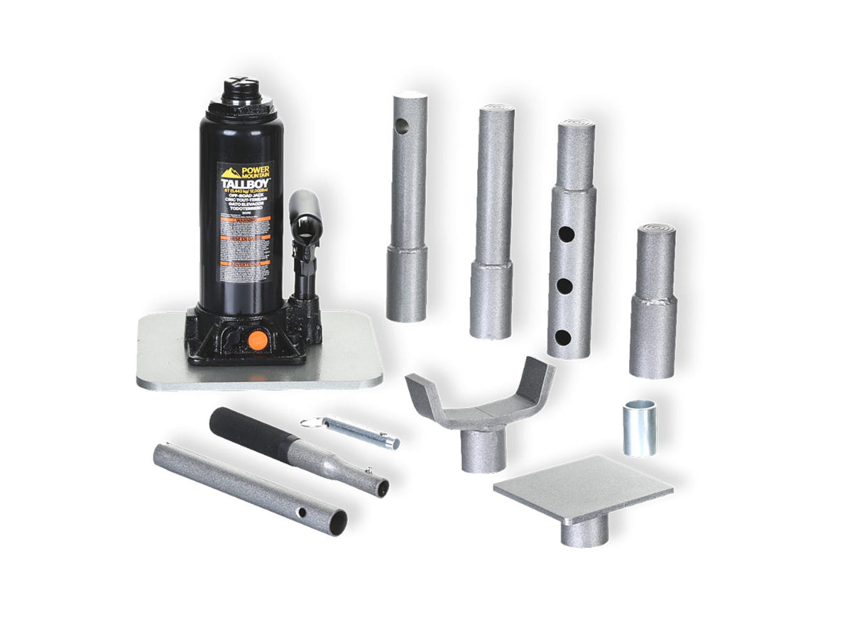 Power Mountain TallBoy Off-Road Jack 15pc Black/Gray