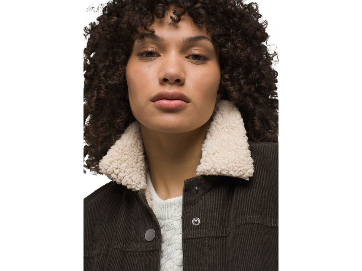 prAna Ashland Cord Jacket - Women's Black Olive Extra Small