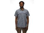 prAna Lost Sol Short Sleeve Shirts - Men's Nautical Heather M