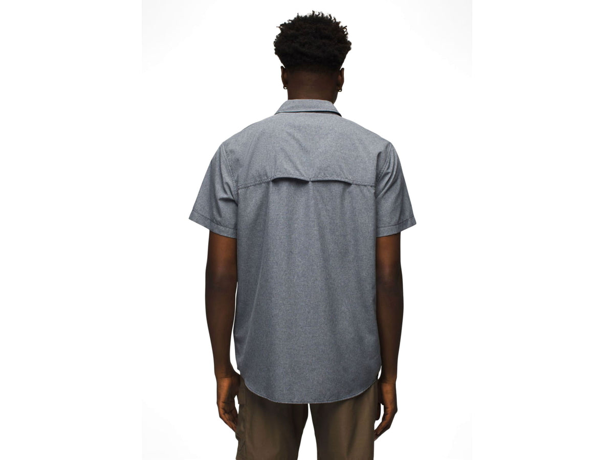 prAna Lost Sol Short Sleeve Shirts - Men's Nautical Heather M