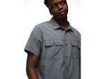 prAna Lost Sol Short Sleeve Shirts - Men's Nautical Heather M