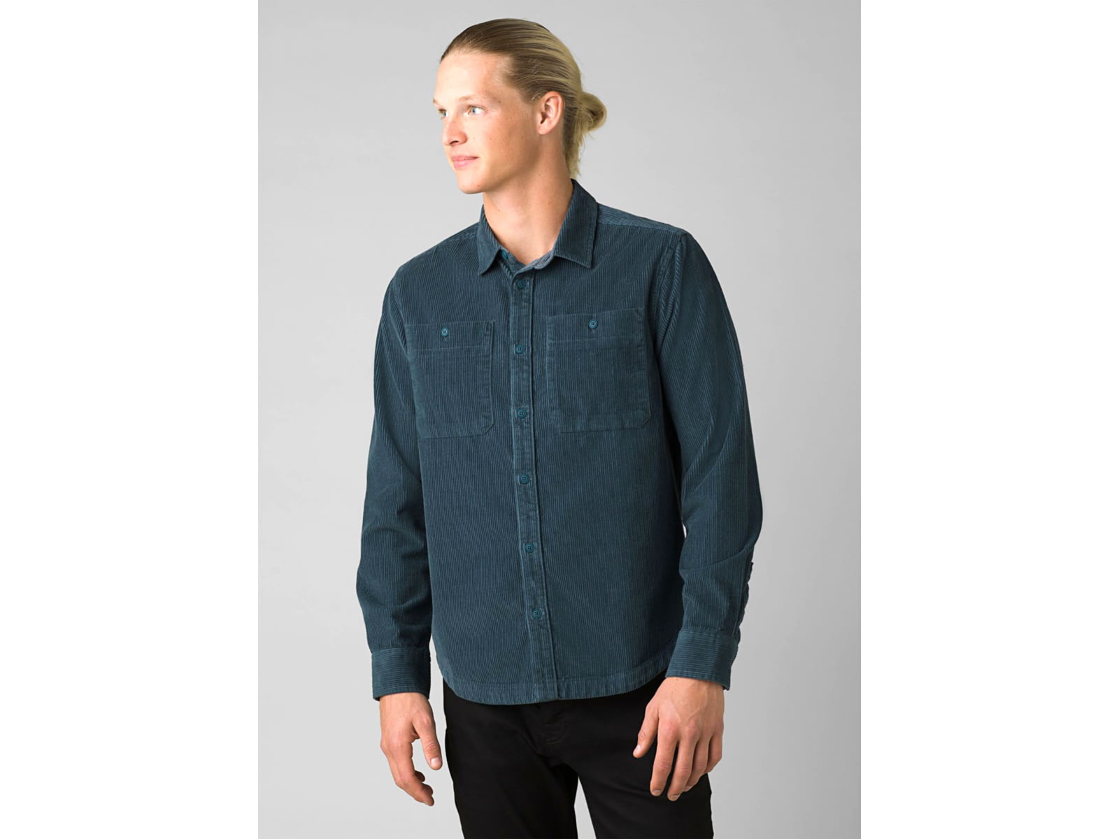 prAna Ridgecrest Long Sleeve Top - Men's Extra Large Deep Stellar