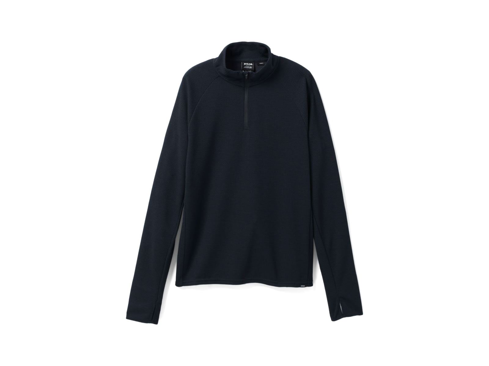prAna Wensley 1/2 Zip Top - Men's Medium Black