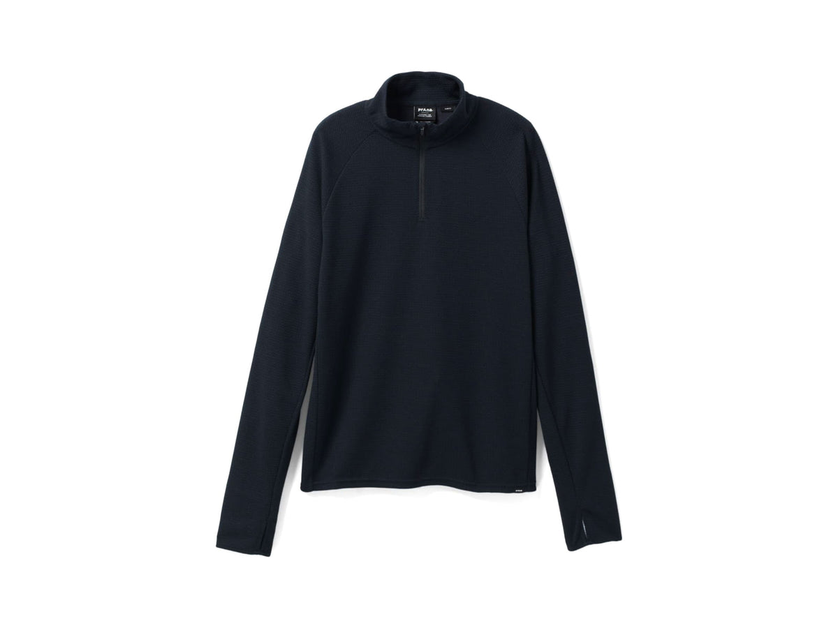 prAna Wensley 1/2 Zip Top - Men's Medium Black