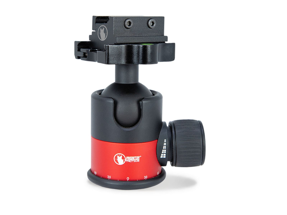 Predator Tactics DeadEye Rifle Tripod System Matte Black/Red Aluminum Finish 97499