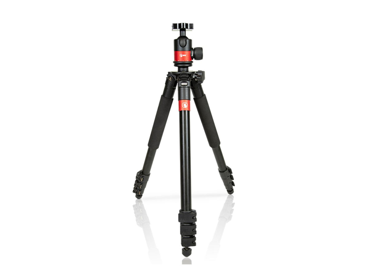 Predator Tactics DeadEye Rifle Tripod System Matte Black/Red Aluminum Finish 97499
