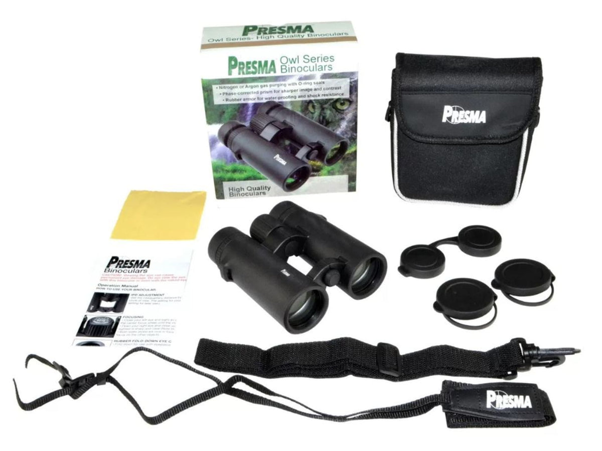 Presma Owl Series High Quality Binoculars 10X34 Black PROW021