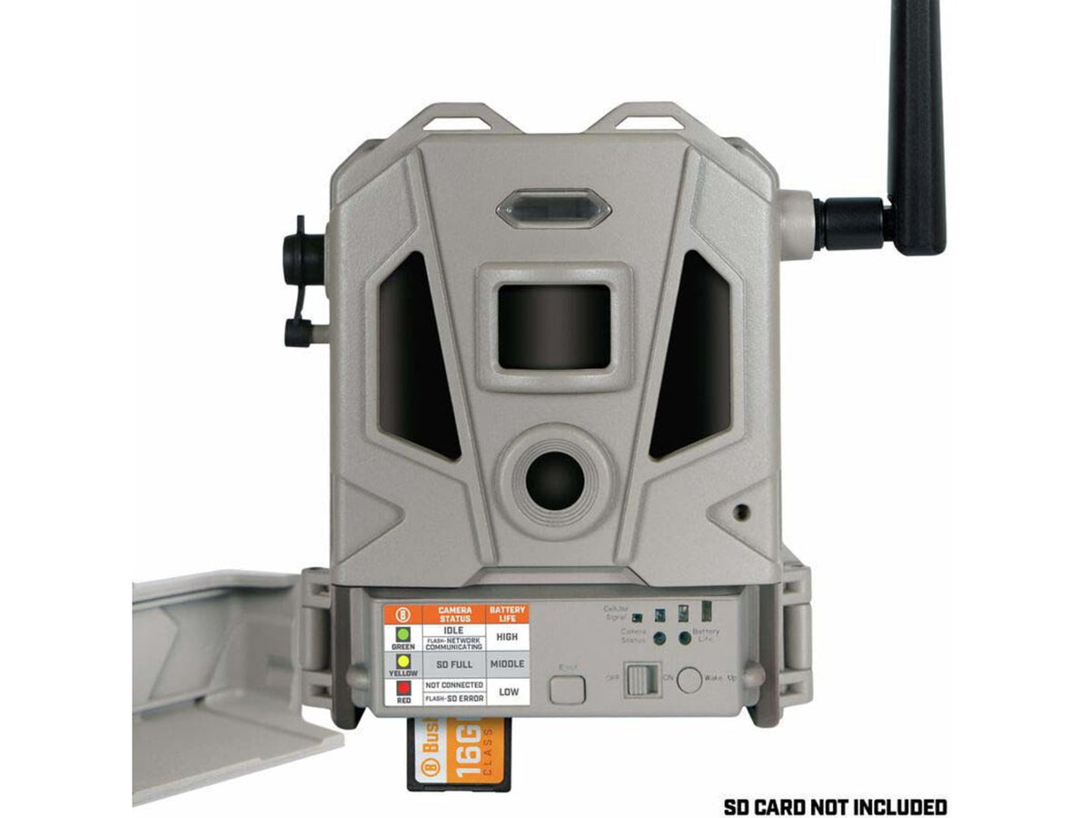 Bushnell CelluCORE 20 Dual Sim Cellular Trail Camera 20MP Flash 32GB Memory Tan Medium 119904D