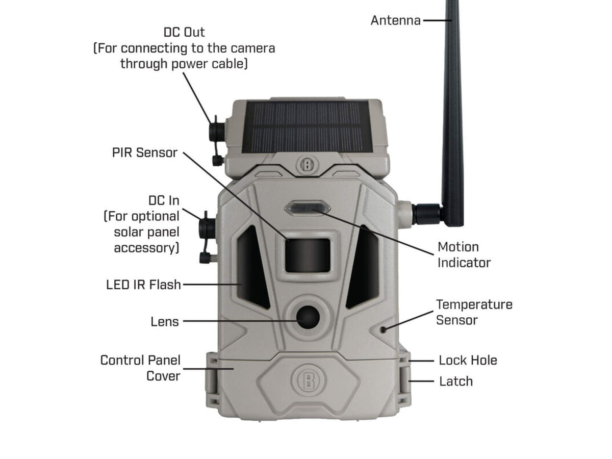 Bushnell CelluCORE 20MP Solar Dual-SIM Trail Camera Tan Medium 119904S