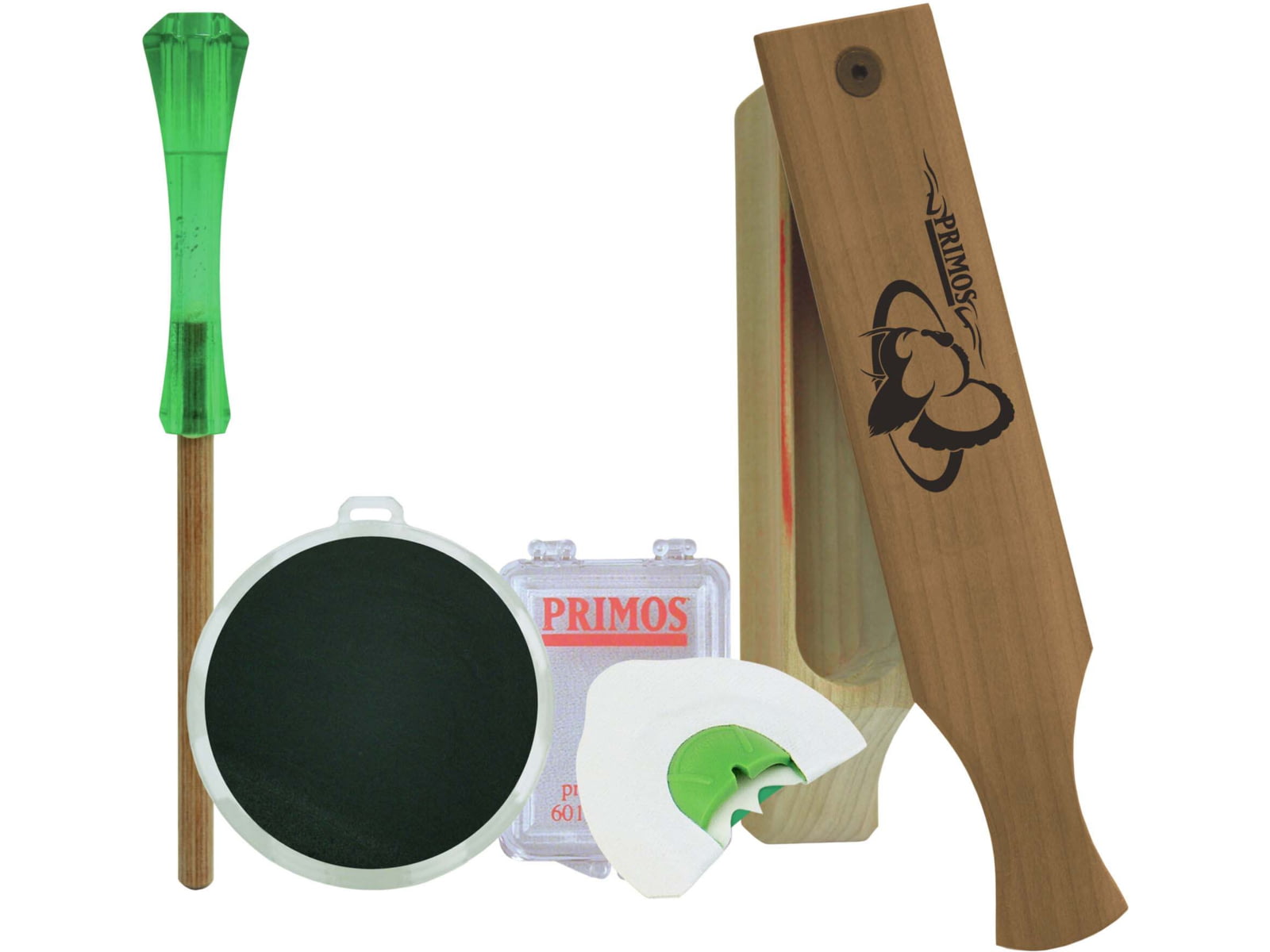 Primos Hunting Friction Slate Call Starter PK1 w/3 Mouth Game Calls