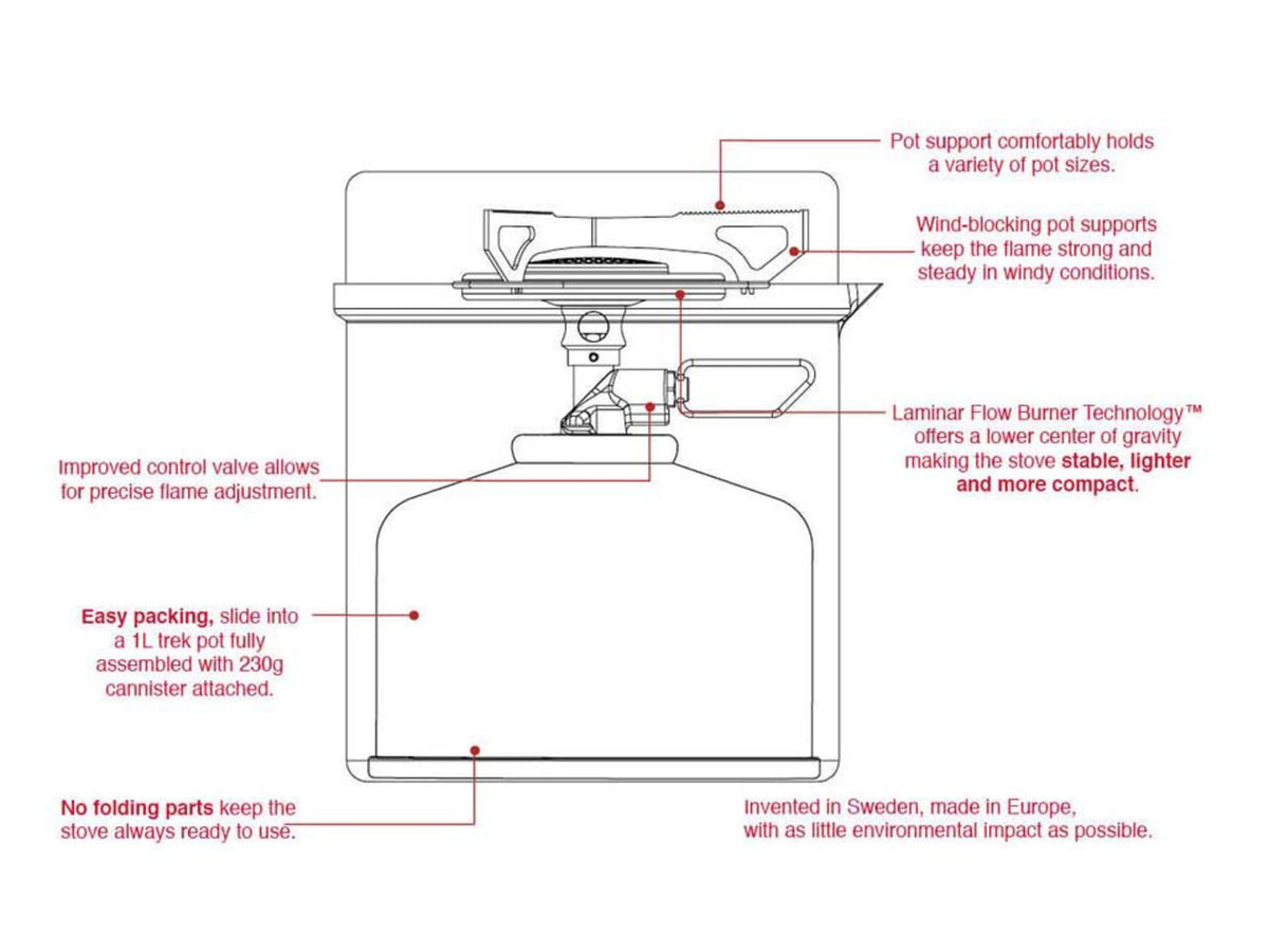 Primus Essential Trail Stove Backpacking P-351110