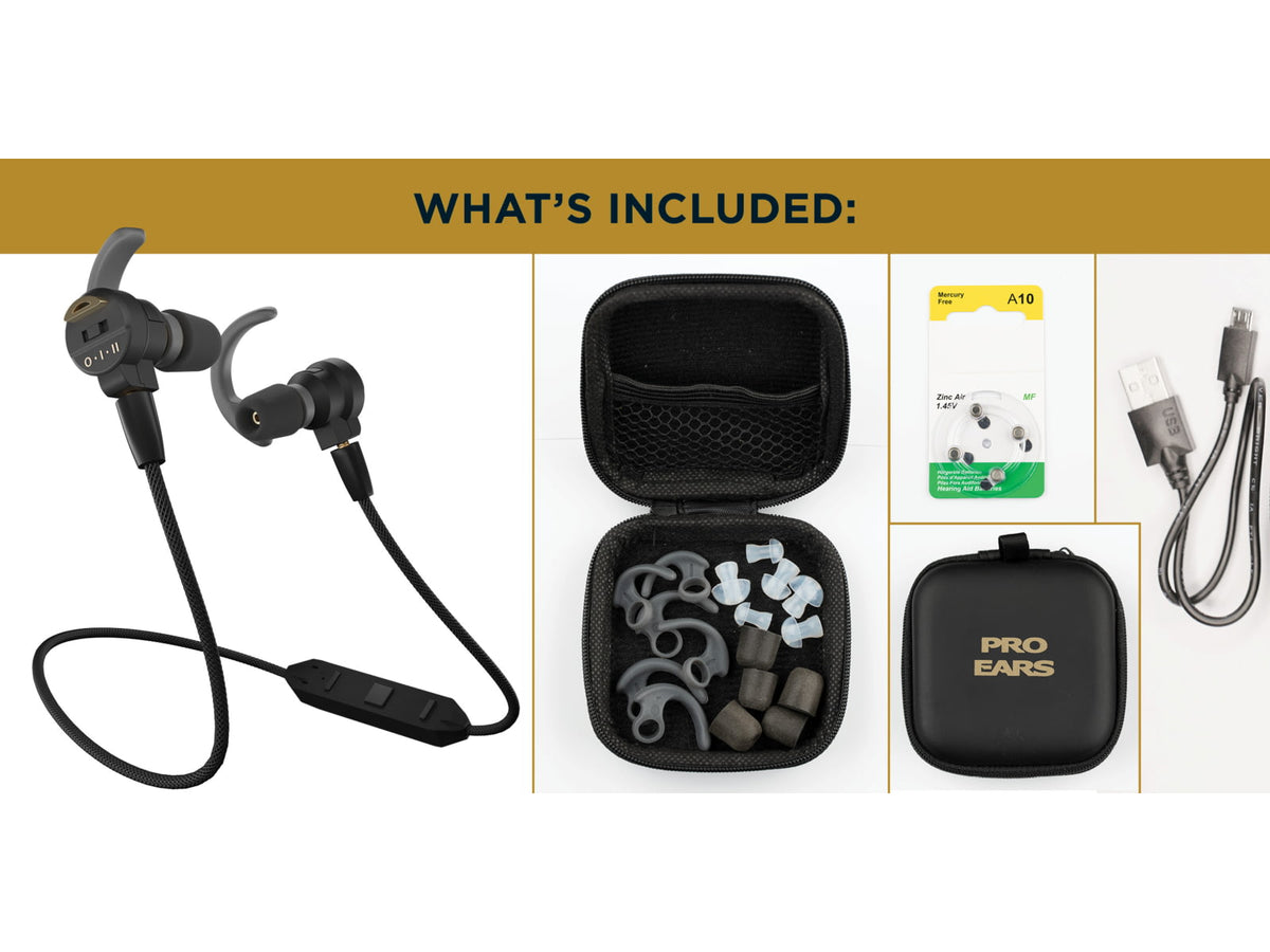 Pro Ears Stealth Bluetooth Elite Earplugs PEEBBLKE