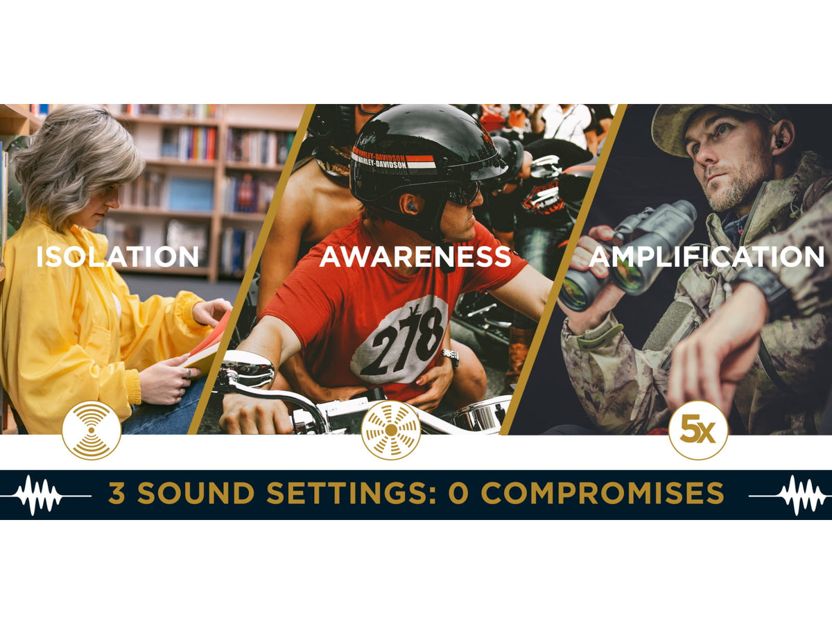 Pro Ears Stealth Bluetooth Elite Earplugs PEEBBLKE