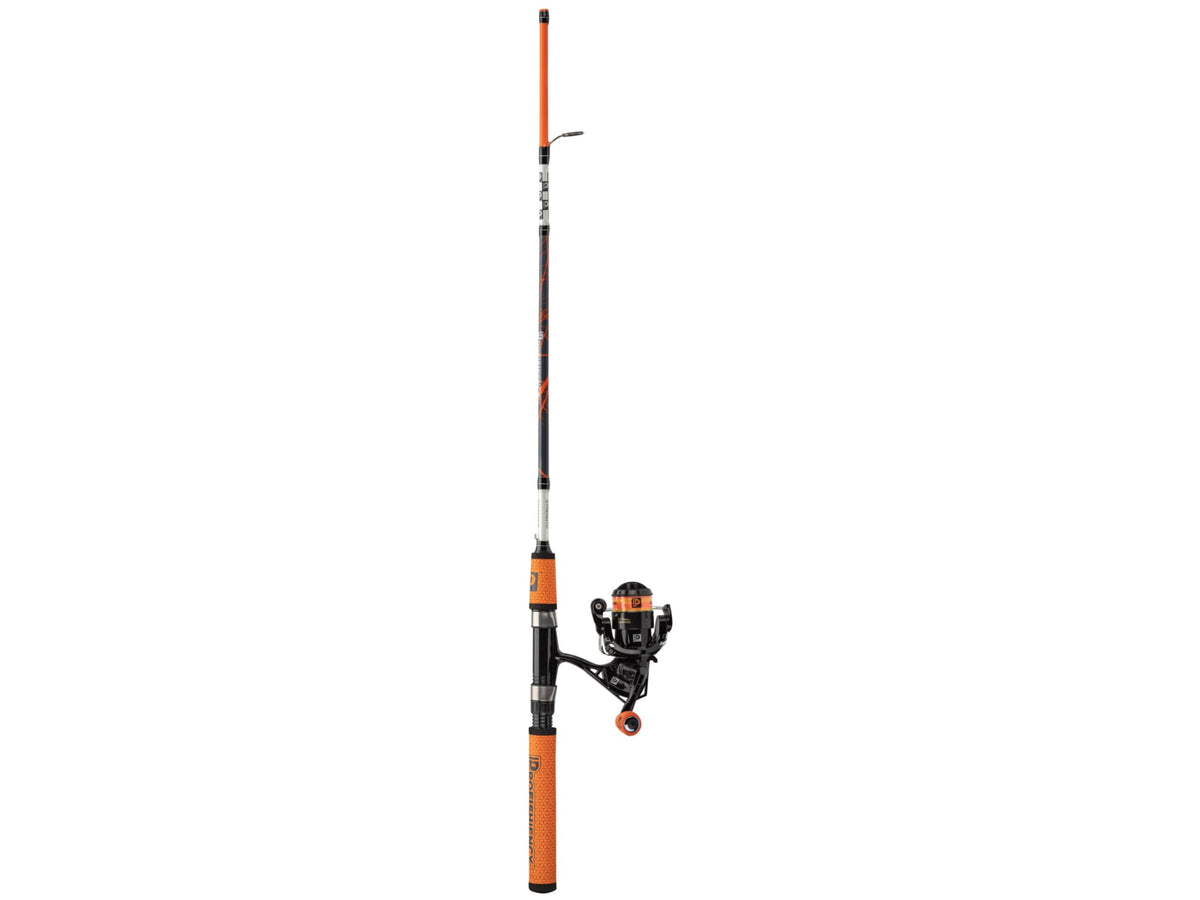 ProFISHiency 5ft High Vis Orange Micro Spinning Combo Multicolor PRO5SPINOG
