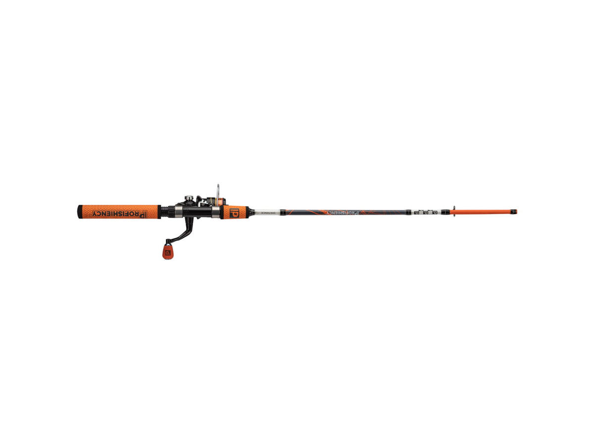 ProFISHiency 5ft High Vis Orange Micro Spinning Combo Multicolor PRO5SPINOG