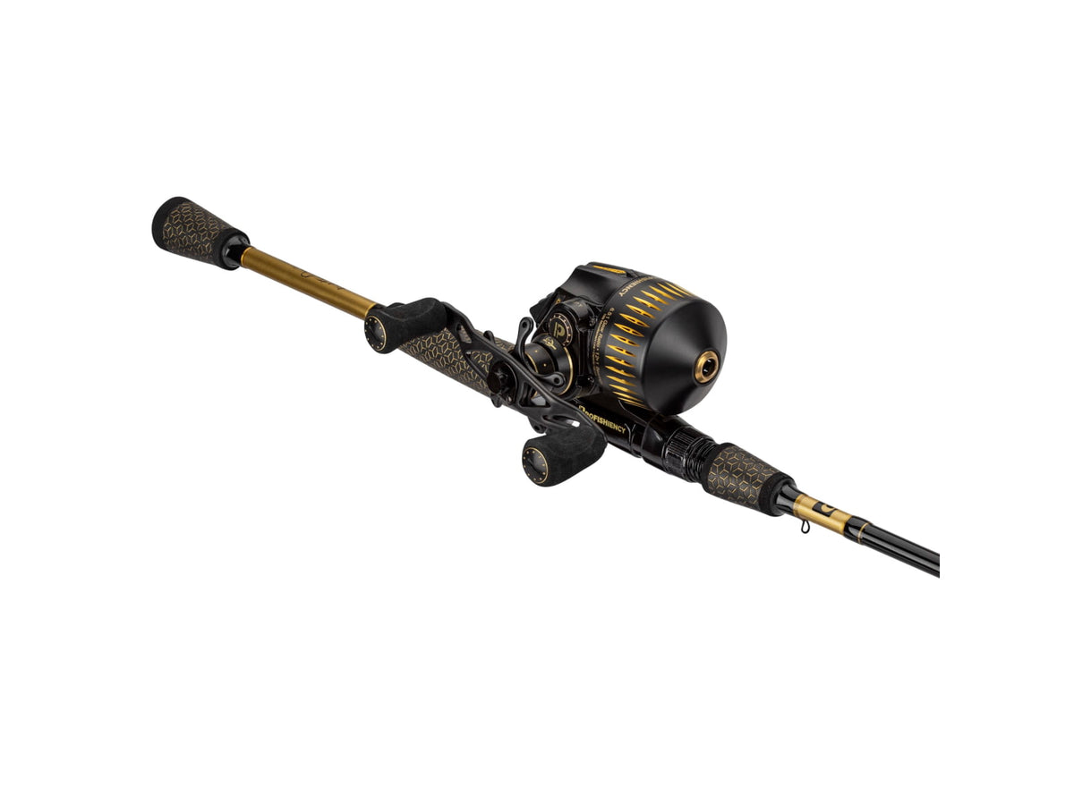 ProFISHiency 6ft8in Sniper Spincast Combo Black Gold Black 2pc SNIPERCB