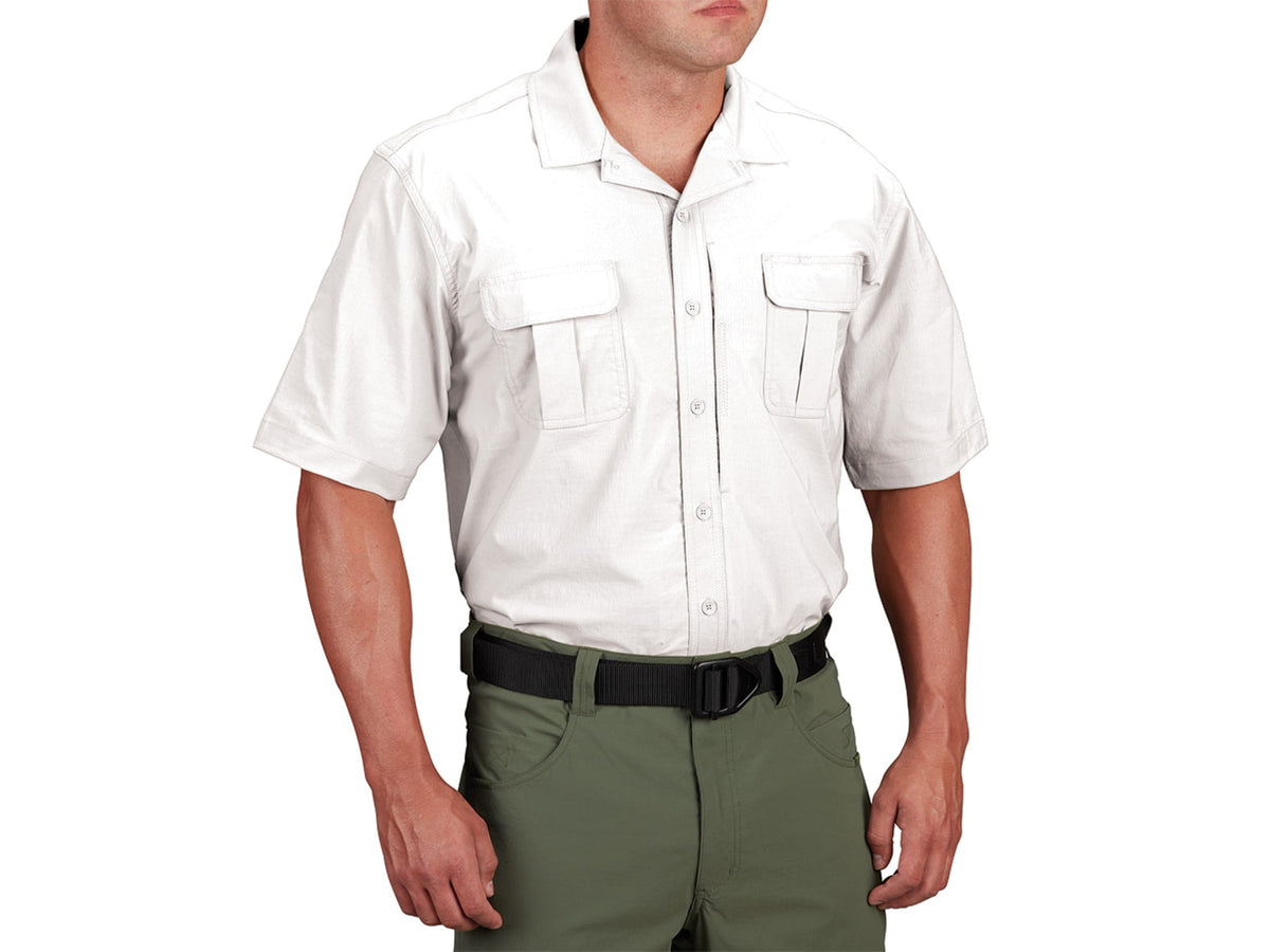 PROPPER Summerweight Tactical Mens Short Sleeve Shirt Khaki L
