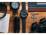 ProTek Model PT1211 USMC Analog Watch 42mm Case Diameter Carbon Composite Bezel Black Rubber Strap PT1211