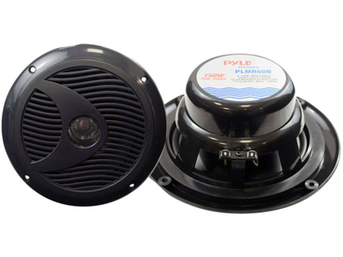 Pyle 6.5in Marine Speaker 150W Max Black PLMR60B