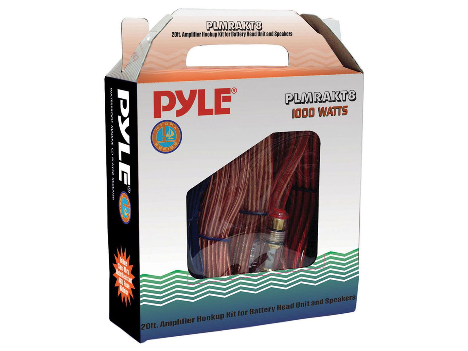 Pyle Marine Amplifier Wiring Kit - 8 Gauge up to 1000W PLMRAKT8