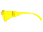 Pyramex 4100 Series Safety Eyewear - Amber-Hardcoated Lens Amber Frame