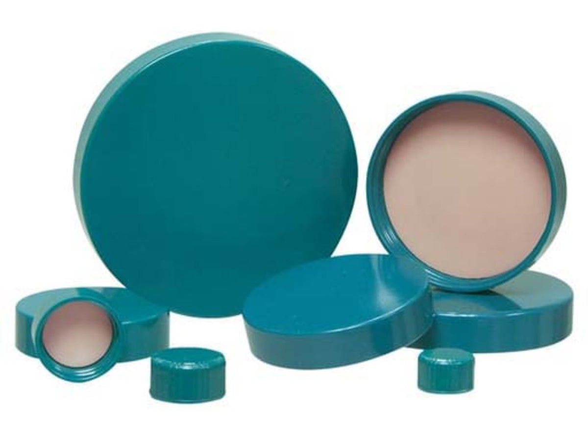 Qorpak Green Thermoset Screw Caps Fluoropolymer Resin Liner Qorpak CAP-00079