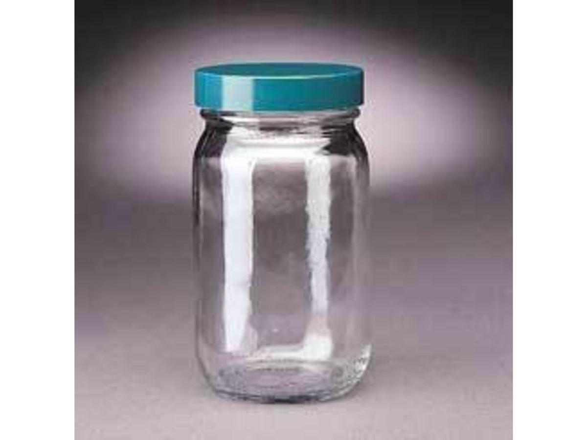 Qorpak Standard Bottles Wide Mouth Qorpak GLC-01872 With Pulp/Vinyl-Lined Black Phenolic Cap