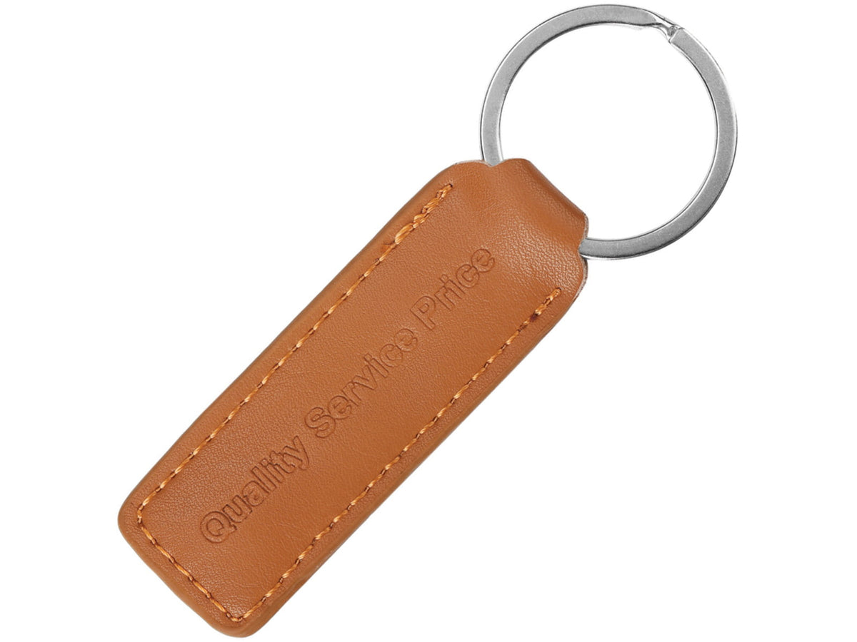 QSP Knife Leather Keychain 3.75" overall KEYCHAIN